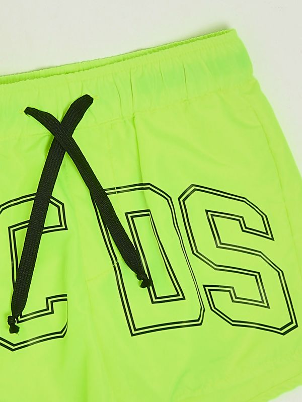 3. Badehose für Jungen aus Funktionsmaterial Fluoreszierendes Gelb GCDS c1bkqs525t016