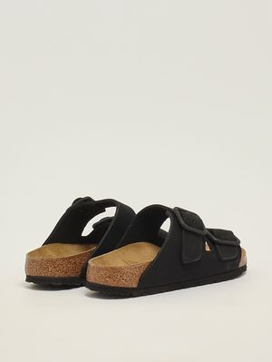 3. Sandalia Arizona para hombre en piel de ante. Negro