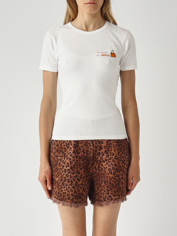 1. Women's Esme stretch cotton T-shirt White MC2 Saint Barth ese0001