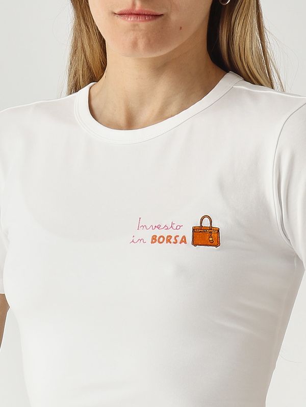 4. Women's Esme stretch cotton T-shirt White MC2 Saint Barth ese0001