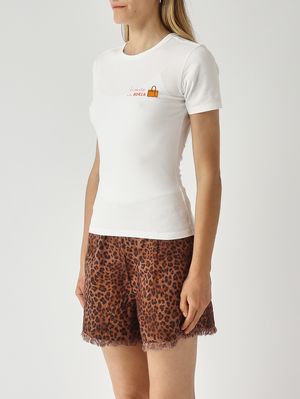 2. Women's Esme stretch cotton T-shirt White