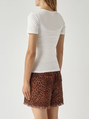 3. Women's Esme stretch cotton T-shirt White