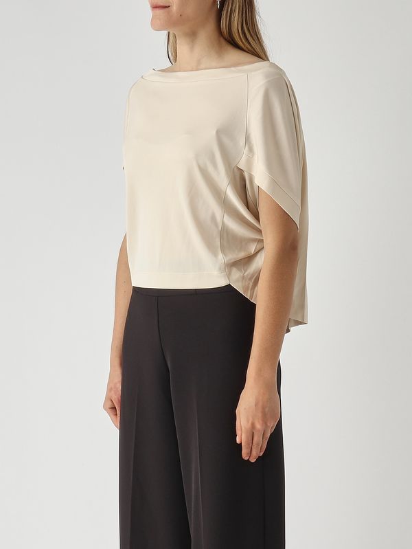 3. Damenbluse aus Jersey Creme Nenette felce