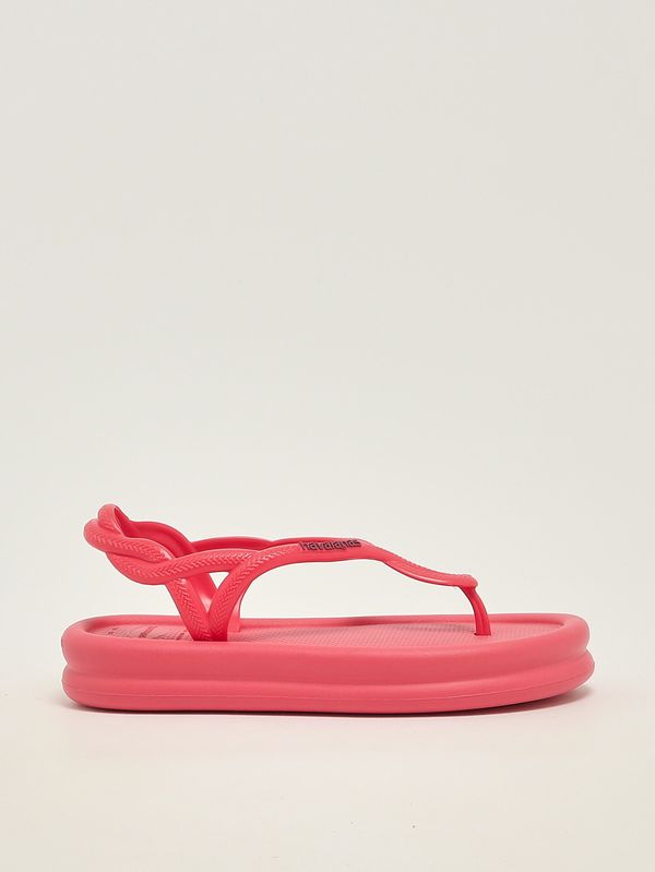 Sandalo donna Luna Puffed Up in gomma Corallo Havaianas