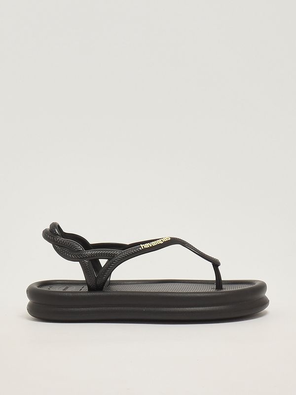 1. Sandales Luna Puffed Up en caoutchouc pour femme Noir Havaianas 4150264