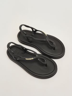 2. Sandales Luna Puffed Up en caoutchouc pour femme Noir