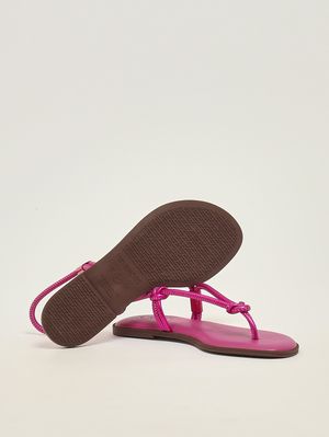 4. Sandalia de mujer Una Açaí de goma Fucsia