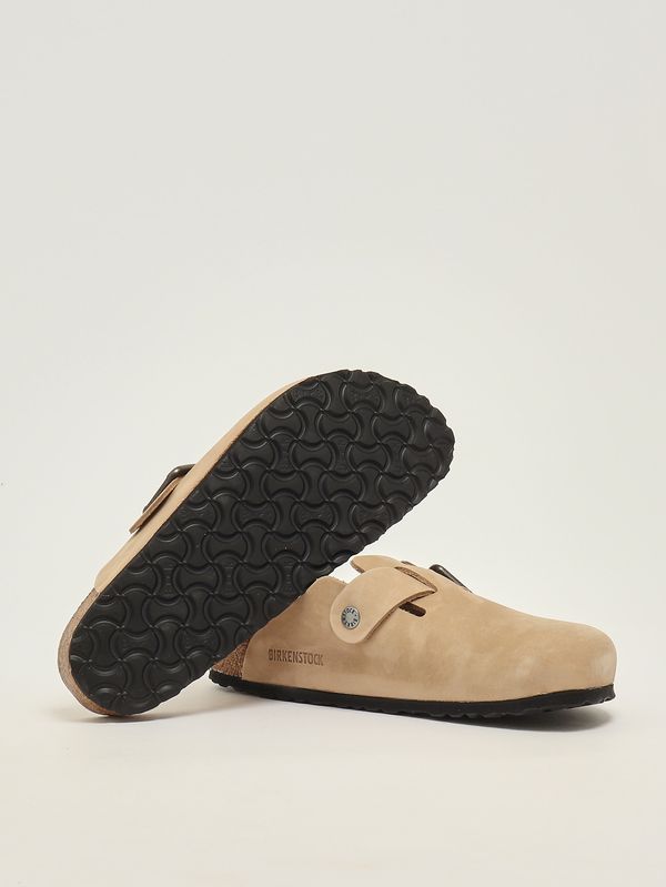 4. Boston nubuck leather clogs Light Beige Birkenstock 1031573