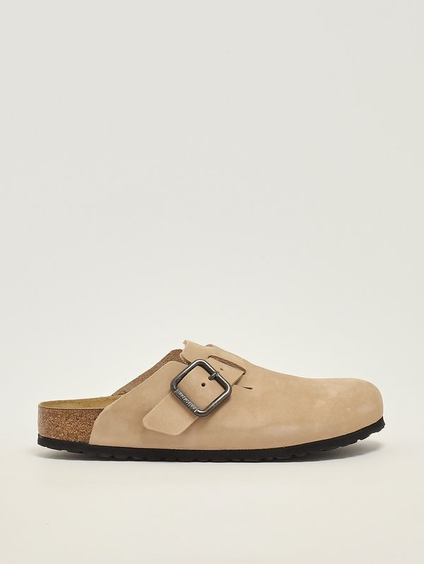 1. Boston nubuck leather clogs Light Beige Birkenstock 1031573