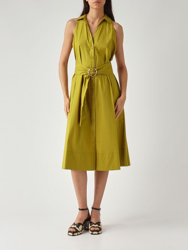 2. Damenkleid aus Stretch-Baumwolle Avocadoöl Twinset 261tt2223