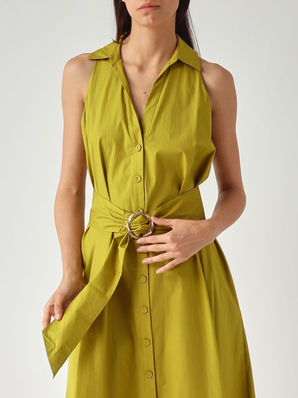 5. Damenkleid aus Stretch-Baumwolle Avocadoöl Twinset 261tt2223