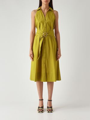 1. Damenkleid aus Stretch-Baumwolle Avocadoöl