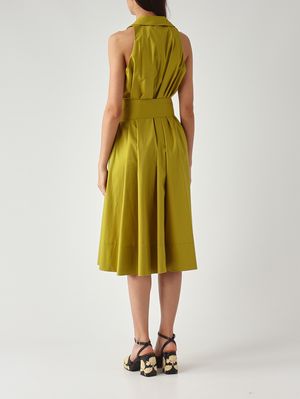 4. Damenkleid aus Stretch-Baumwolle Avocadoöl