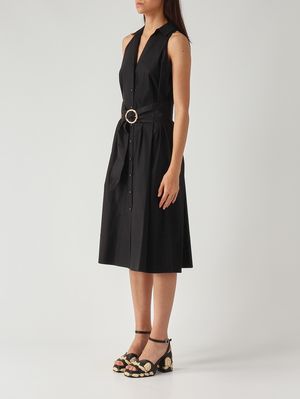 3. Women's stretch cotton dress Black