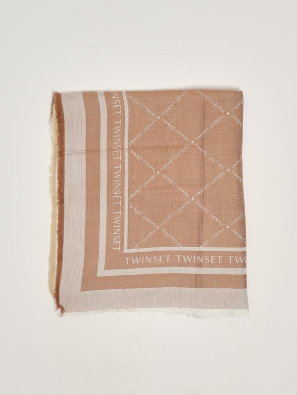 Stola donna in viscosa Jacquard Bubinga Twinset