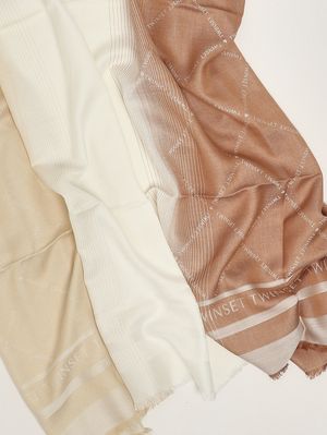 2. Damenstola aus Viskose Jacquard Bubinga
