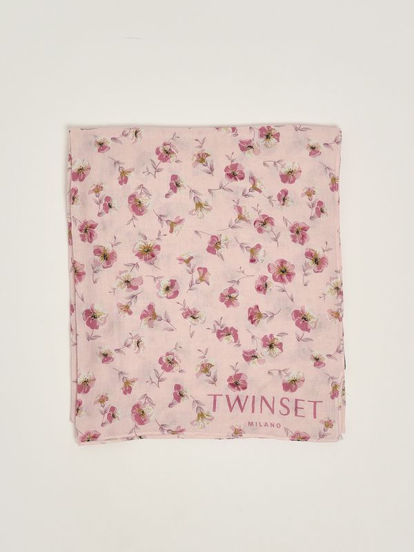 Stola donna in misto lana Pesca Twinset