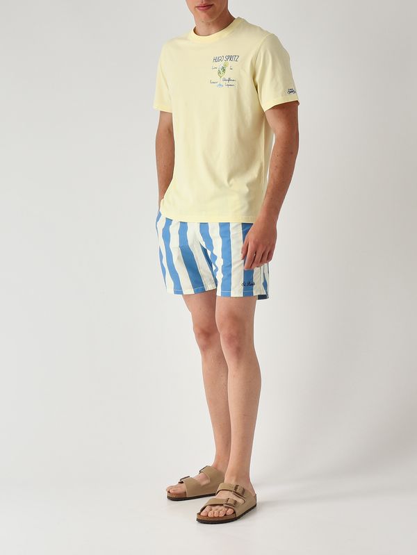 3. Syros men's swimsuit Blue-White MC2 Saint Barth syr0001