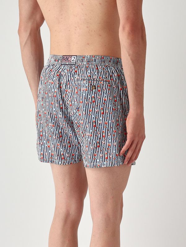 2. Herrenbadehose mit Mikro-Muster Spritz MC2 Saint Barth lig0003