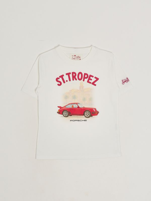 T-shirt Denver en coton pour garçon Porsche St Tropez 01n MC2 Saint Barth