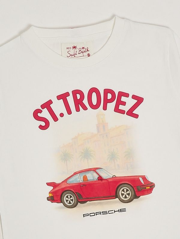 3. Camiseta de algodón Denver para niño Porsche St Tropez 01n MC2 Saint Barth dnv0001 ts