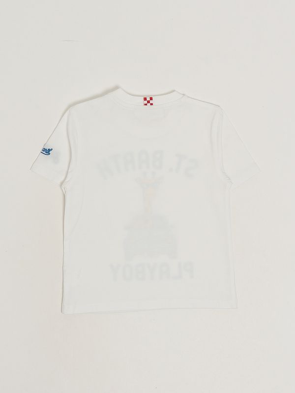 2. T-shirt bambino Denver in cotone Giraffe Driver 01n MC2 Saint Barth dnv0001-