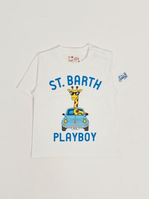 1. T-shirt bambino Denver in cotone Giraffe Driver 01n