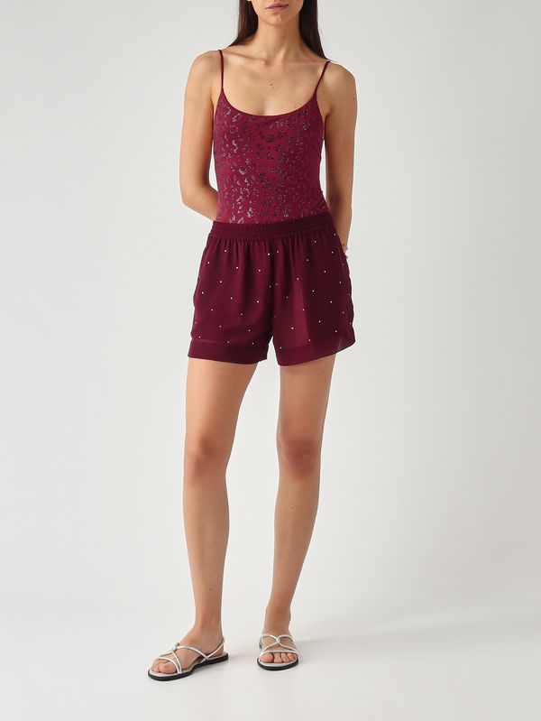 3. Cecille P women's one-piece swimsuit with rhinestones Raspberry MC2 Saint Barth cec0006