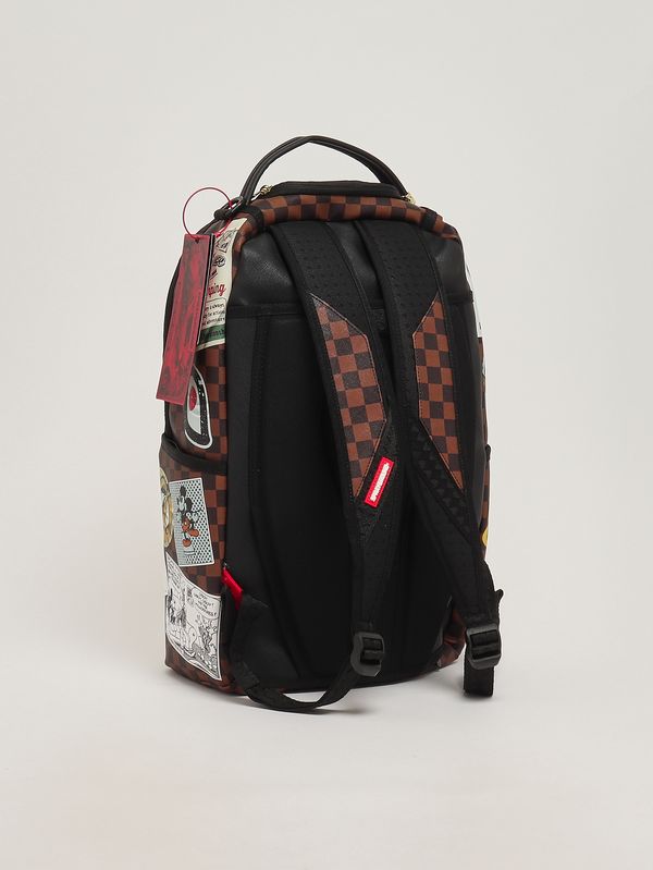 2. Kinderrucksack aus Kunstleder Schwarz-Braun Sprayground 910b8835nsz