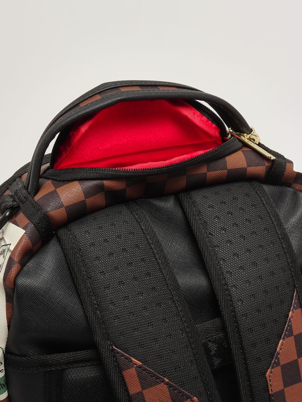 4. Kinderrucksack aus Kunstleder Schwarz-Braun Sprayground 910b8835nsz