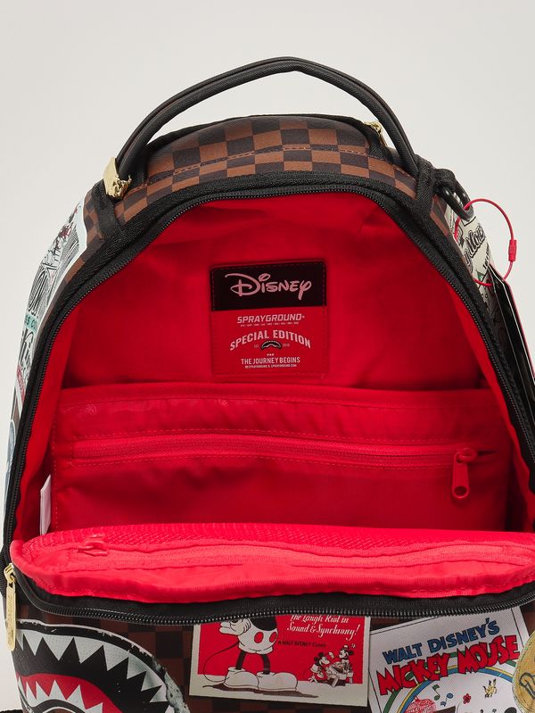 3. Kinderrucksack aus Kunstleder Schwarz-Braun Sprayground 910b8835nsz