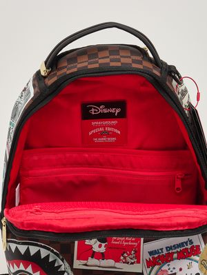 3. Kinderrucksack aus Kunstleder Schwarz-Braun