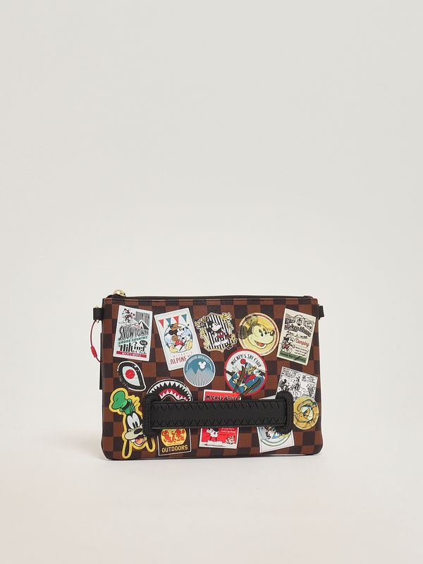 2. Faux leather clutch for boys Black-Brown Sprayground 910b8934nsz