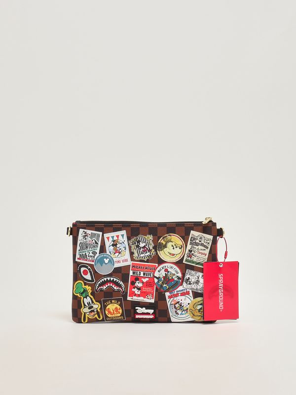 1. Faux leather clutch for boys Black-Brown Sprayground 910b8934nsz