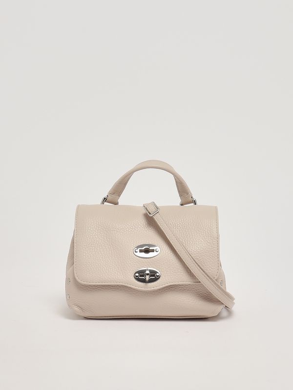 3. Damenhandtasche Postina Daily Baby aus genarbtem Leder White Carnaroli Zanellato 0680100040000 b