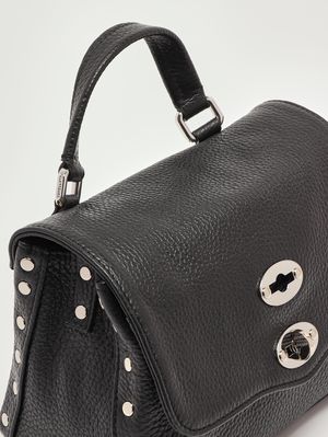 4. Damenhandtasche Postina Daily Baby aus genarbtem Leder Schwarz