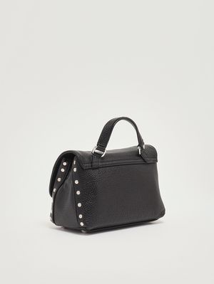 2. Damenhandtasche Postina Daily Baby aus genarbtem Leder Schwarz