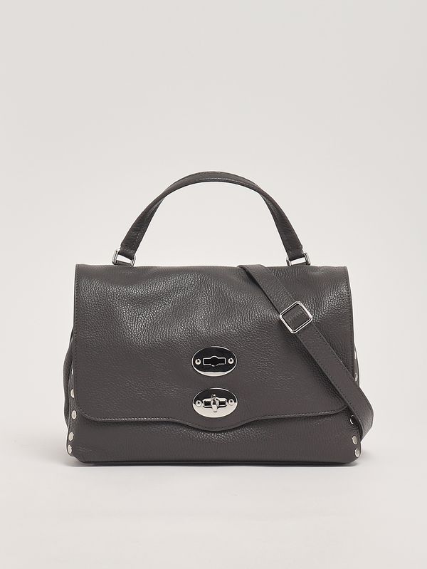 3. Damenhandtasche Postina Daily S aus genarbtem Leder Grey Vulcano Zanellato 0680100040000 s