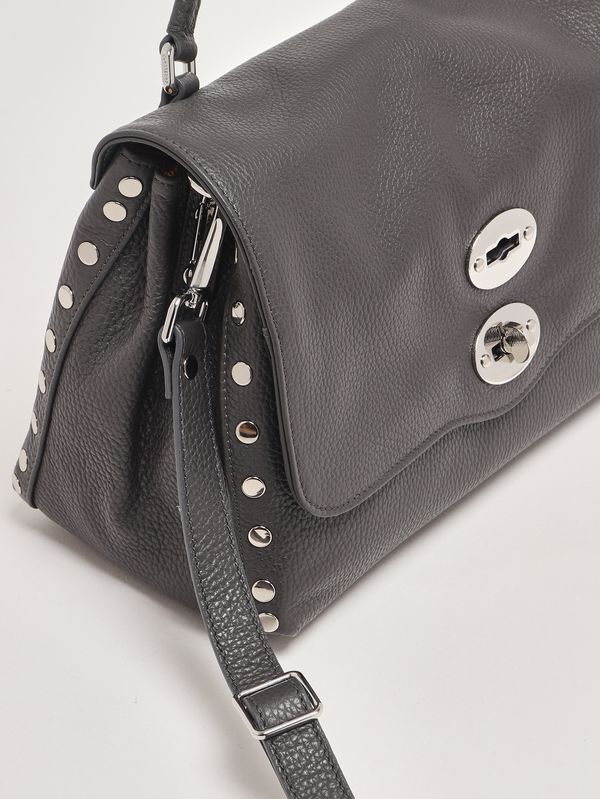 5. Damenhandtasche Postina Daily S aus genarbtem Leder Grey Vulcano Zanellato 0680100040000 s