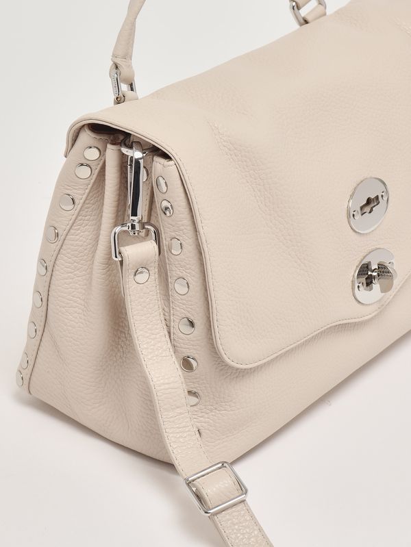 5. Damenhandtasche Postina Daily S aus genarbtem Leder White Carnaroli Zanellato 0680100040000 s