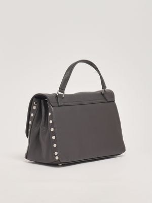 2. Sac Postina Daily S en cuir grainé pour femme Grey Vulcano
