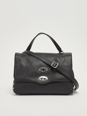 3. Damenhandtasche Postina Daily S aus genarbtem Leder Schwarz