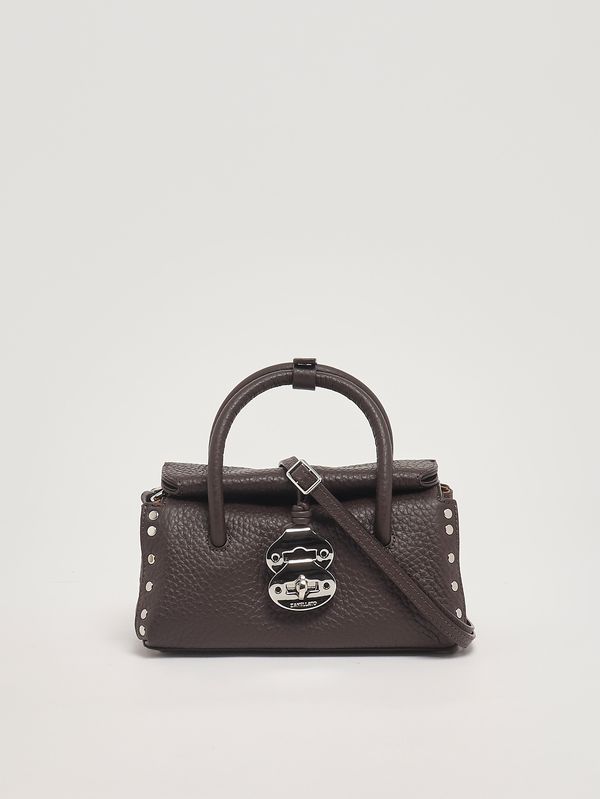 3. Damenhandtasche Dotta Centauro Baby aus genarbtem Leder Brown Castel Del Monte Zanellato 0687501120000 b