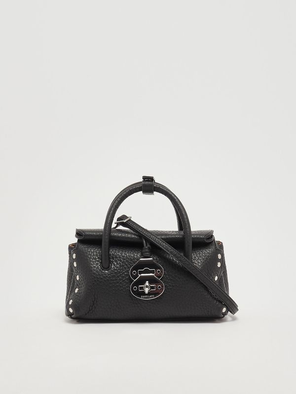 3. Damenhandtasche Dotta Centauro Baby aus genarbtem Leder Schwarz Zanellato 0687501120000 b