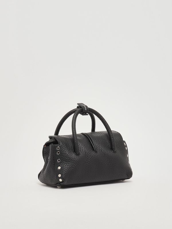 2. Damenhandtasche Dotta Centauro Baby aus genarbtem Leder Schwarz Zanellato 0687501120000 b