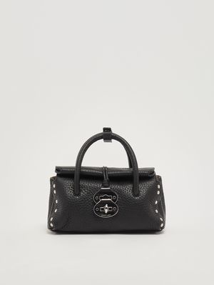 1. Damenhandtasche Dotta Centauro Baby aus genarbtem Leder Schwarz