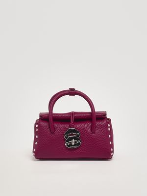 1. Damenhandtasche Dotta Centauro Baby aus genarbtem Leder Pink Damasco