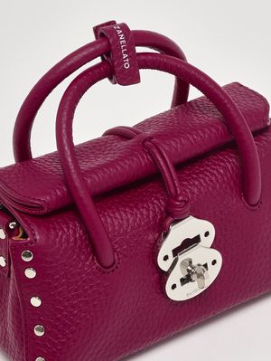 5. Damenhandtasche Dotta Centauro Baby aus genarbtem Leder Pink Damasco