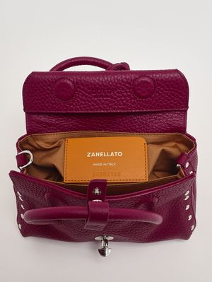 4. Damenhandtasche Dotta Centauro Baby aus genarbtem Leder Pink Damasco