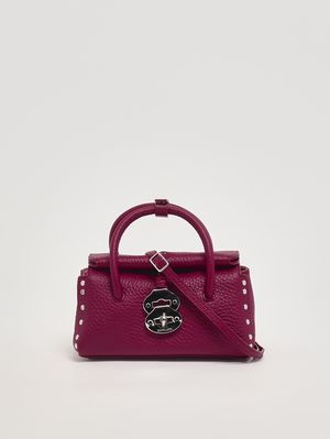 3. Damenhandtasche Dotta Centauro Baby aus genarbtem Leder Pink Damasco
